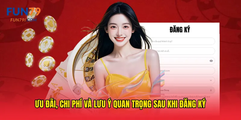 Ưu đãi, chi phí và lưu ý quan trọng sau khi đăng ký